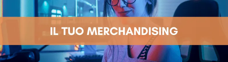Vendi il tuo merchandising per ottenere entrate extra dal tuo canale di Twitch. Creando un brand, potresti ottenere un buon introito.